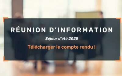 Réunion d’information TDV 2025 : tout savoir sur les séjours !